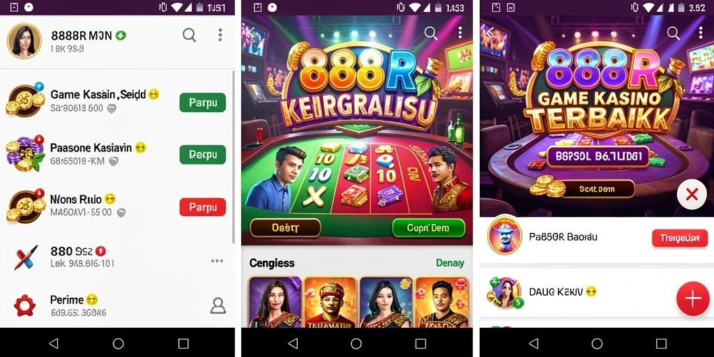 Tampilan menarik dari gameplay 888R yang penuh aksi.