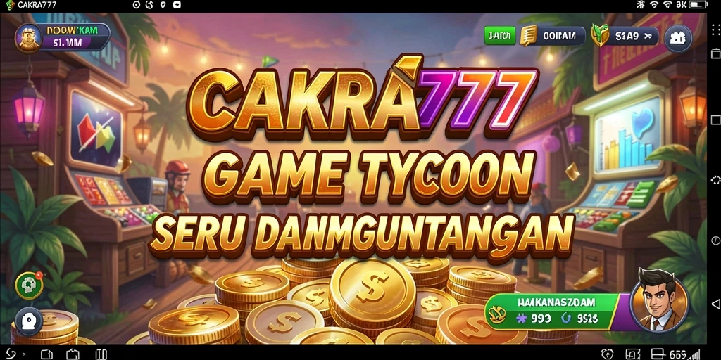 Gameplay seru CAKRA777 yang menggambarkan kesenangan menjadi tycoon.