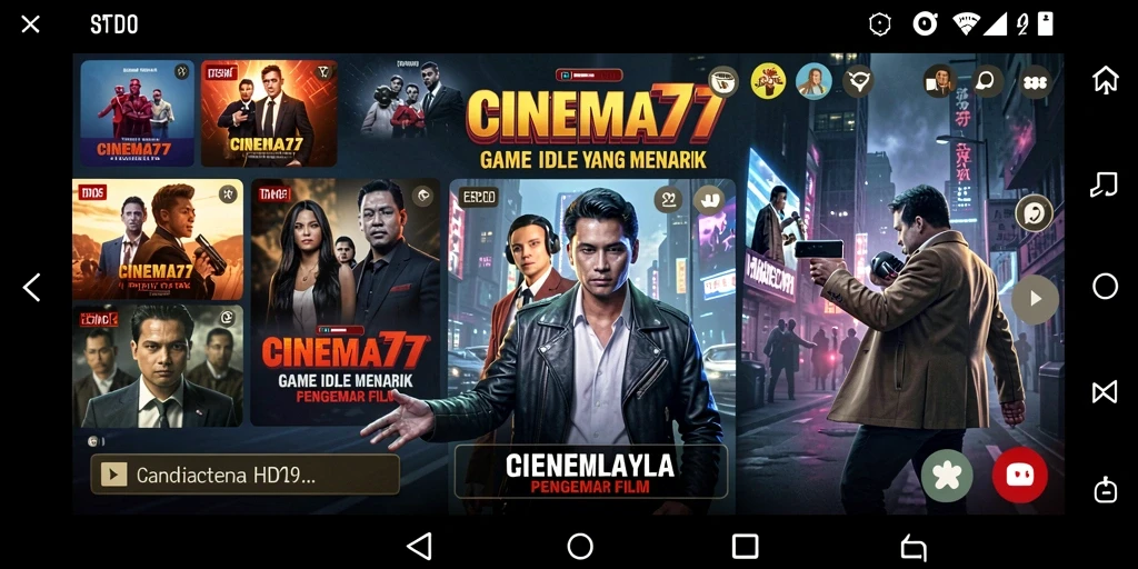 Tampilan gameplay CINEMA77 yang menyenangkan dan menghibur.