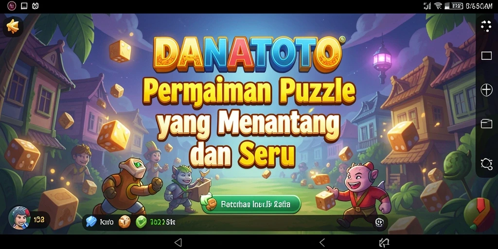 Tampilan gameplay <strong>DANATOTO</strong> menampilkan tantangan puzzle yang mendebarkan.