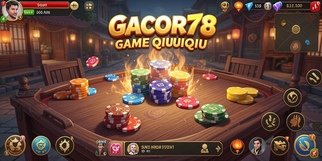 Screenshot gameplay QiuQiu GACOR78 yang menarik.