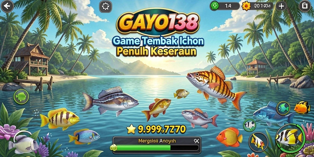 Tangkapan layar gameplay GAYO138 menampilkan aksi seru menembak ikan.