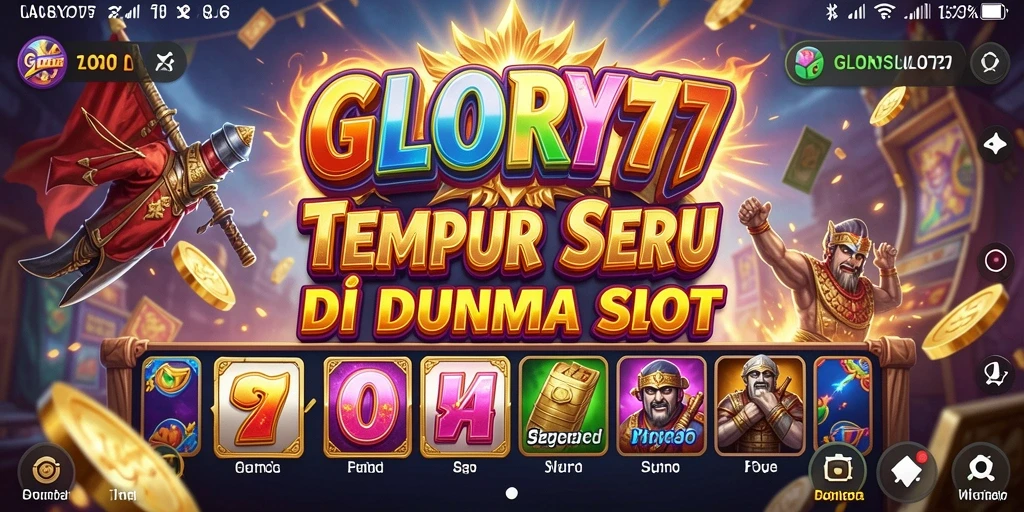 Menampilkan gameplay seru GLORYSLOT777 dengan grafis menawan.