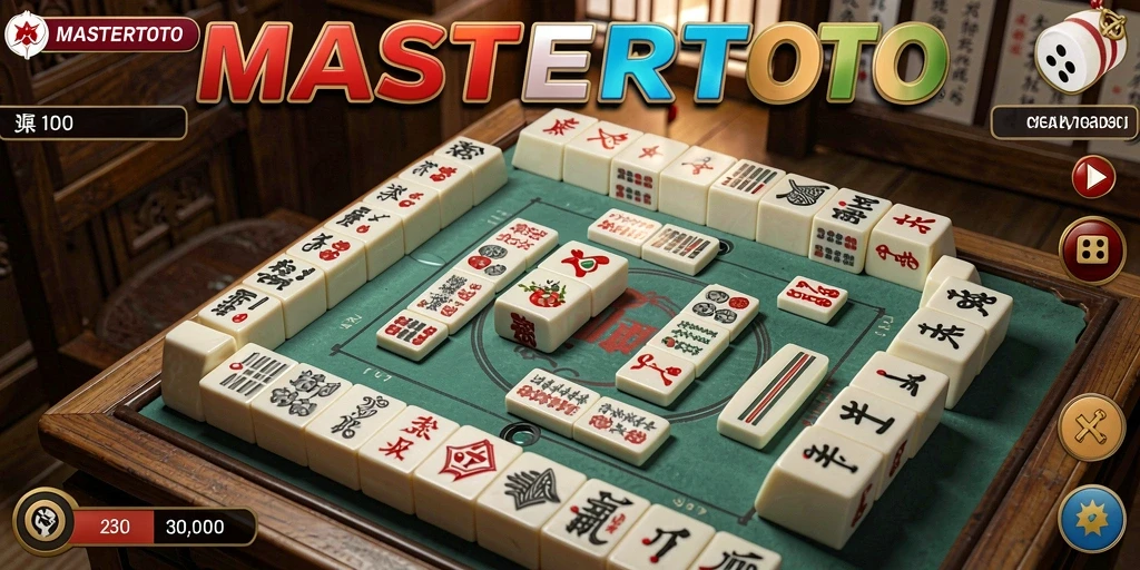 Tampilan gameplay menarik dari MASTERTOTO Mahjong yang penuh warna.