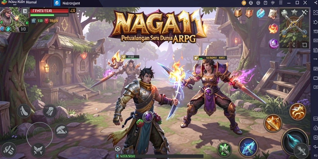 Gameplay NAGA11 yang mendebarkan dalam dunia ARPG.