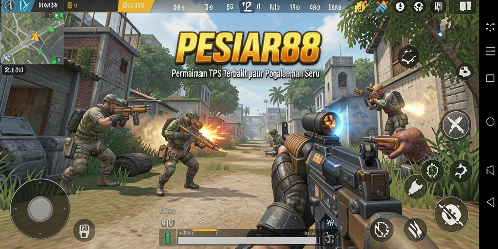 Screenshot gameplay PESIAR88 yang menampilkan aksi seru dalam TPS.