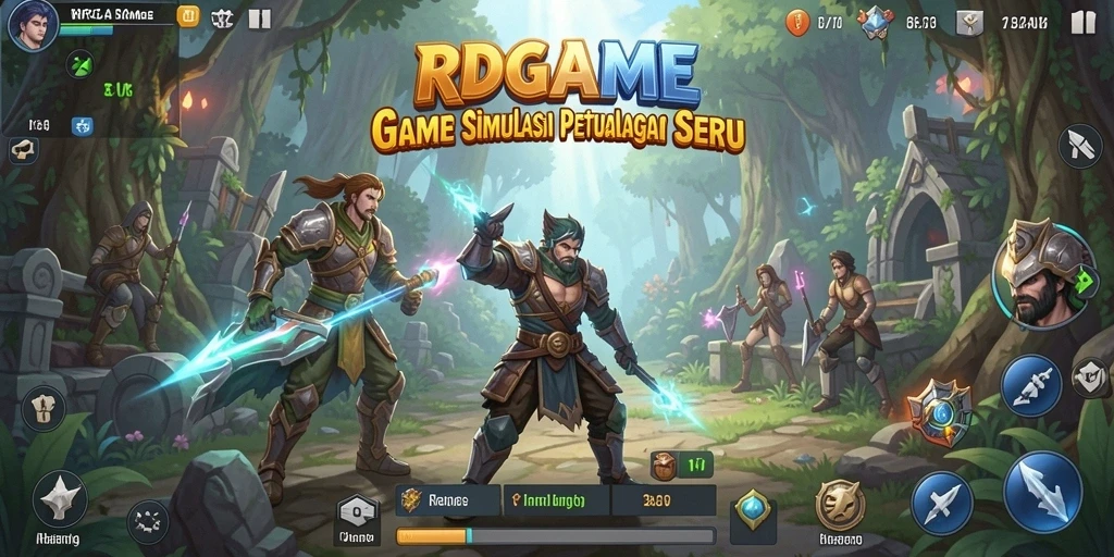 Tampilan gameplay RPGAME yang seru dalam dunia simulasi.