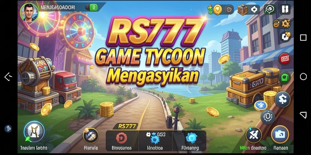Tampilan gameplay RS777 dengan elemen Tycoon yang menarik.