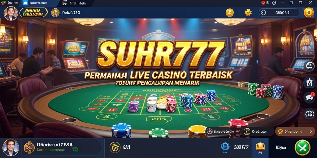 Tampilan gameplay Live Casino yang mendebarkan di SUHU777.