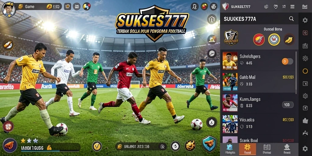 Tampilan gameplay <strong>SUKSES777</strong> yang dinamis dan menegangkan saat bermain sepak bola.