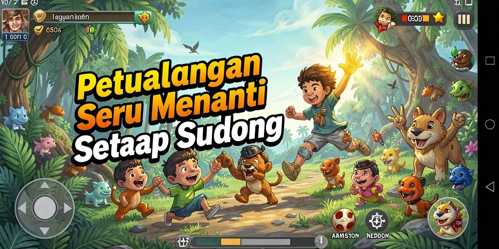 Menggambarkan aksi mendebarkan dalam gameplay V07.