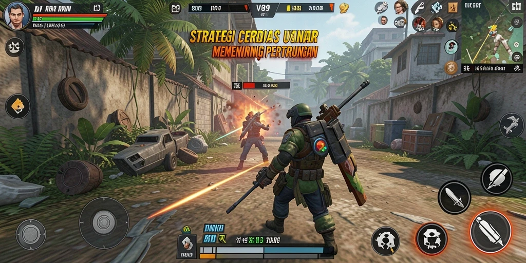 Tampilan gameplay V89 yang mendebarkan dalam pertempuran strategi.