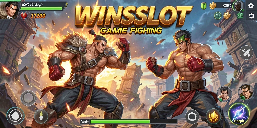 Tampilan gameplay WINSLOT yang menampilkan pertarungan mendebarkan.